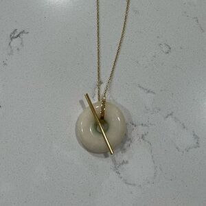 Uncommon James white toggle necklace